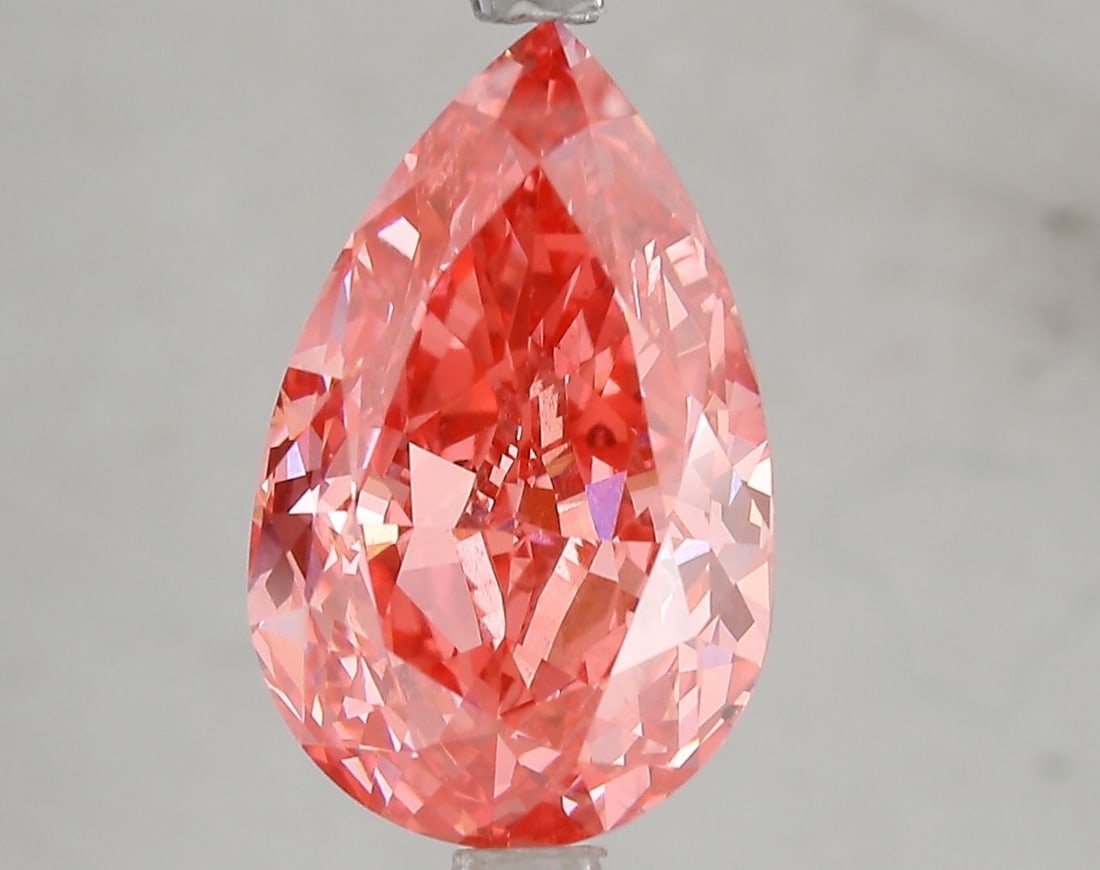 Loose Diamond - PEAR 5.03ct Fancy Vivid Pink VS2