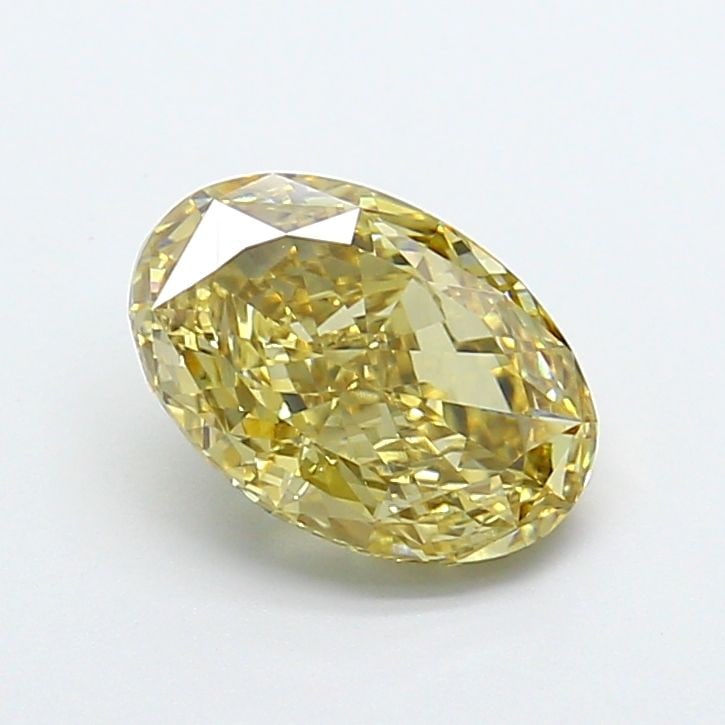 Loose Diamond - OVAL 2.29ct Fancy Vivid Yellow VS1: Loose Diamond - OVAL 2.29ct Fancy Vivid Yellow VS1 Source: This is a real non-mined Diamond that has been grown in a lab Shape: OVAL Carats: 2.29 Color: Fancy Vivid Yellow Certification: NONE Video: