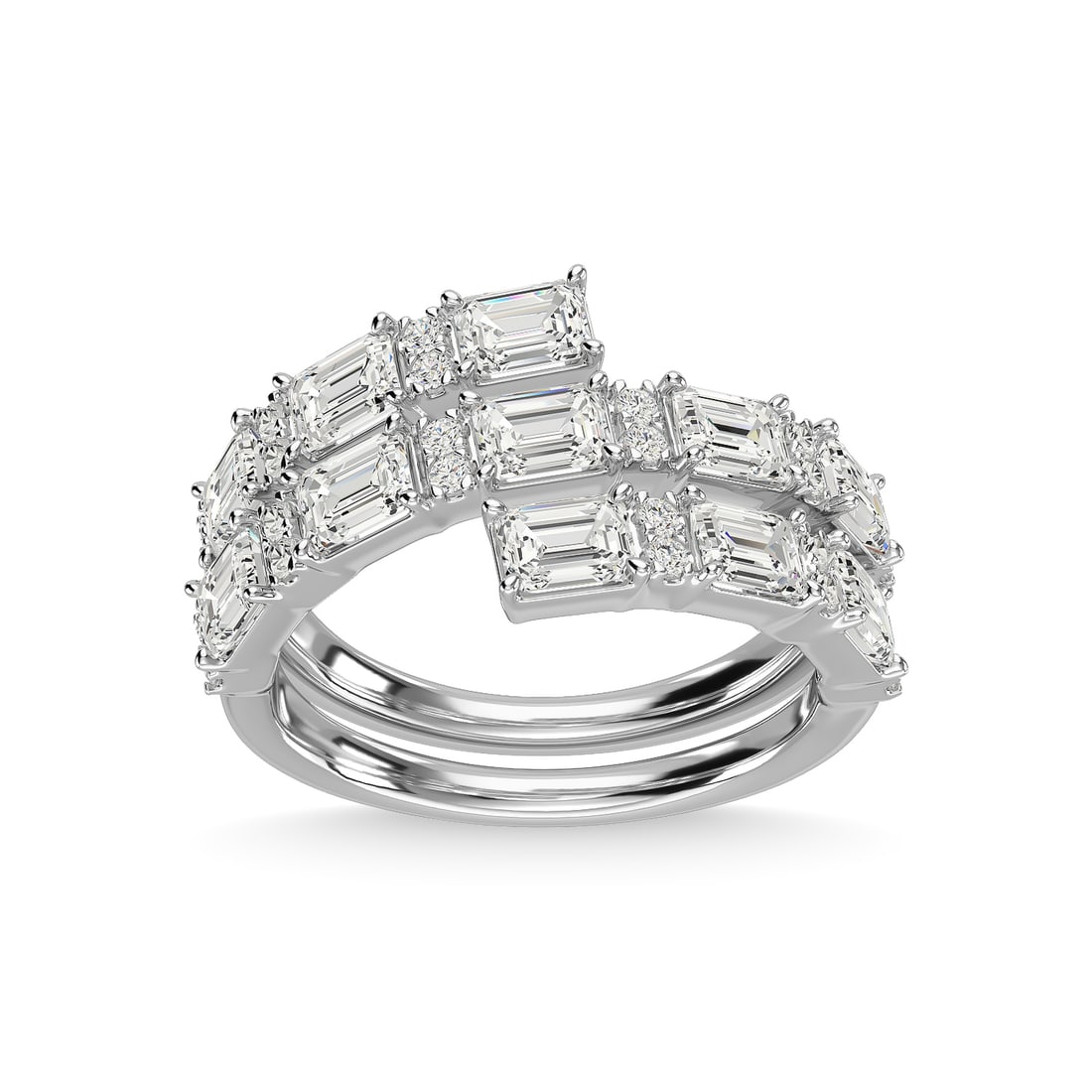 14K White Gold Diamond 2 1/5 Ct.Tw Fashion Ring (1 of 4)