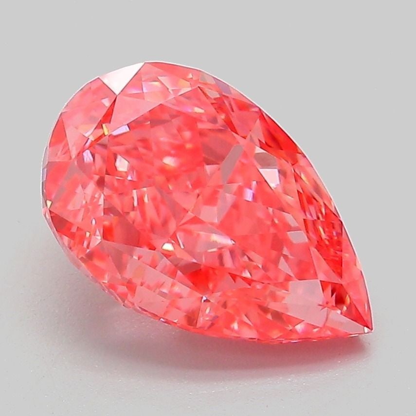 Loose Diamond - PEAR 2.81ct Fancy Vivid Pink VVS2