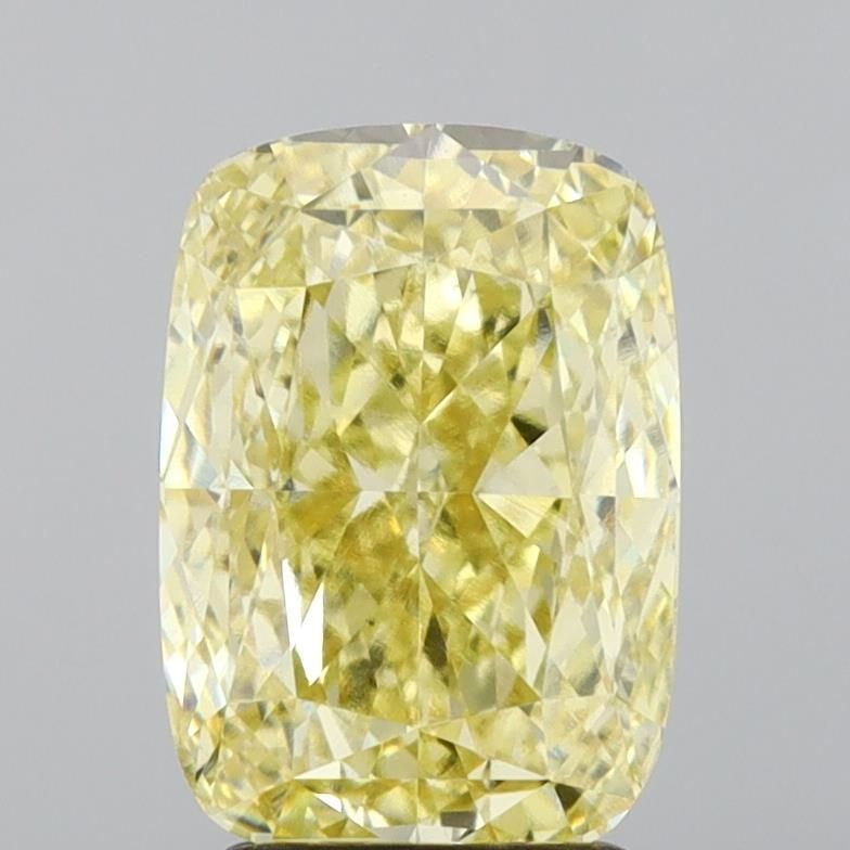 Loose Diamond - CUSHION MODIFIED 3.04ct Fancy Intense Yellow VS1: Loose Diamond - CUSHION MODIFIED 3.04ct Fancy Intense Yellow VS1 Source: This is a real non-mined Diamond that has been grown in a lab Shape: CUSHION MODIFIED Carats: 3.04 Color: Fancy Intense Yellow 