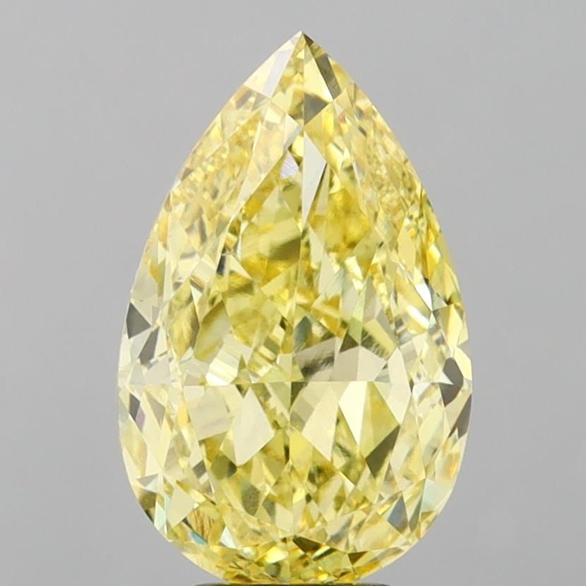 Loose Diamond - PEAR 6.0ct Fancy Intense Yellow VS1