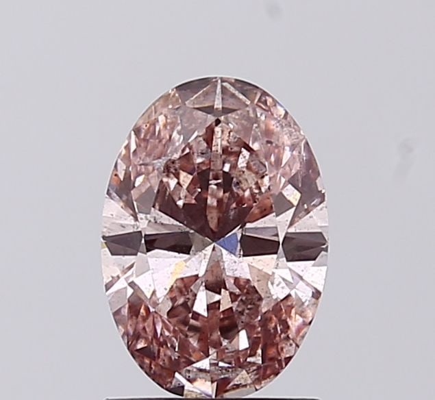 Loose Diamond - OVAL 1.0ct Fancy Intense Brownish Pink SI2
