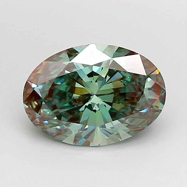 Loose Diamond - OVAL 2.07ct Fancy Vivid Green VS1: Loose Diamond - OVAL 2.07ct Fancy Vivid Green VS1 Source: This is a real non-mined Diamond that has been grown in a lab Shape: OVAL Carats: 2.07 Color: Fancy Vivid Green Certification: IGI Video: