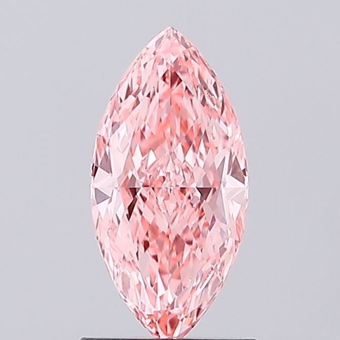 Loose Diamond - MARQUISE 1.05ct Fancy Vivid Pink VVS2: Loose Diamond - MARQUISE 1.05ct Fancy Vivid Pink VVS2 Source: This is a real non-mined Diamond that has been grown in a lab Shape: MARQUISE Carats: 1.05 Color: Fancy Vivid Pink Certification: IGI