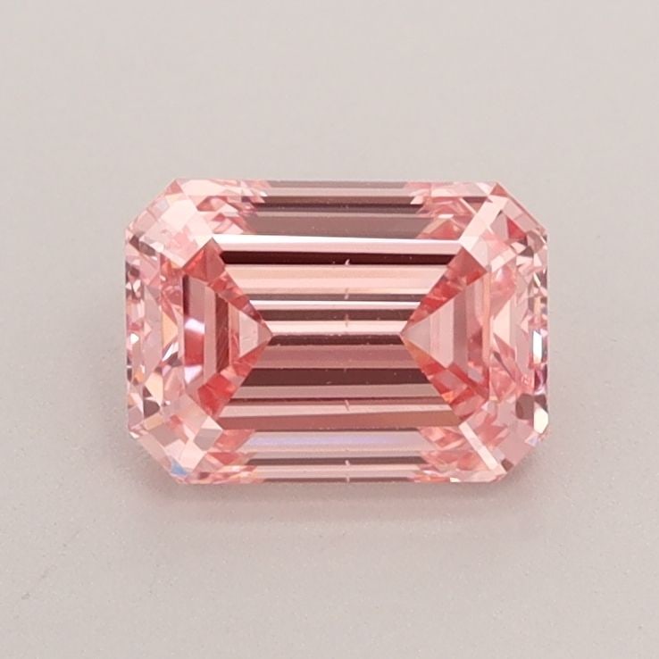 Loose Diamond - EMERALD 0.83ct Fancy Intense Pink VS2