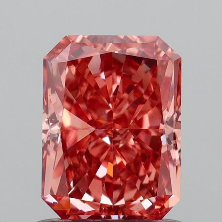 Loose Diamond - RADIANT 1.21ct Fancy Vivid Brownish Pink VS1