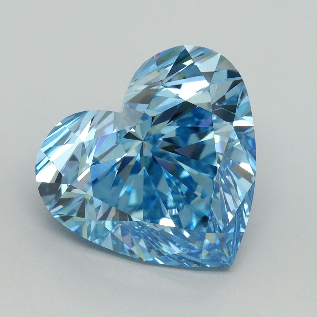 Loose Diamond - HEART 6.14ct Fancy Vivid Blue VVS2