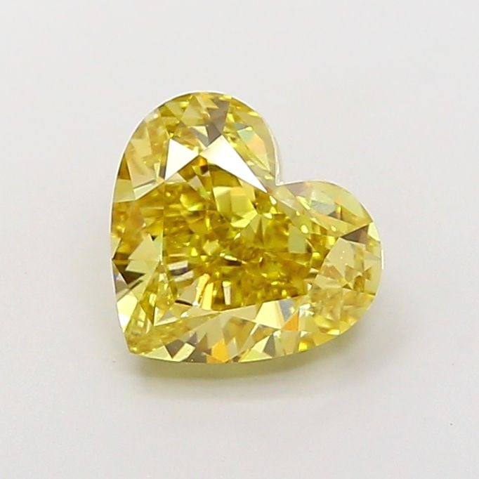 Loose Diamond - HEART 2.01ct Fancy Intense Yellow VS1: Loose Diamond - HEART 2.01ct Fancy Intense Yellow VS1 Source: This is a real non-mined Diamond that has been grown in a lab Shape: HEART Carats: 2.01 Color: Fancy Intense Yellow Certification: IGI Vid