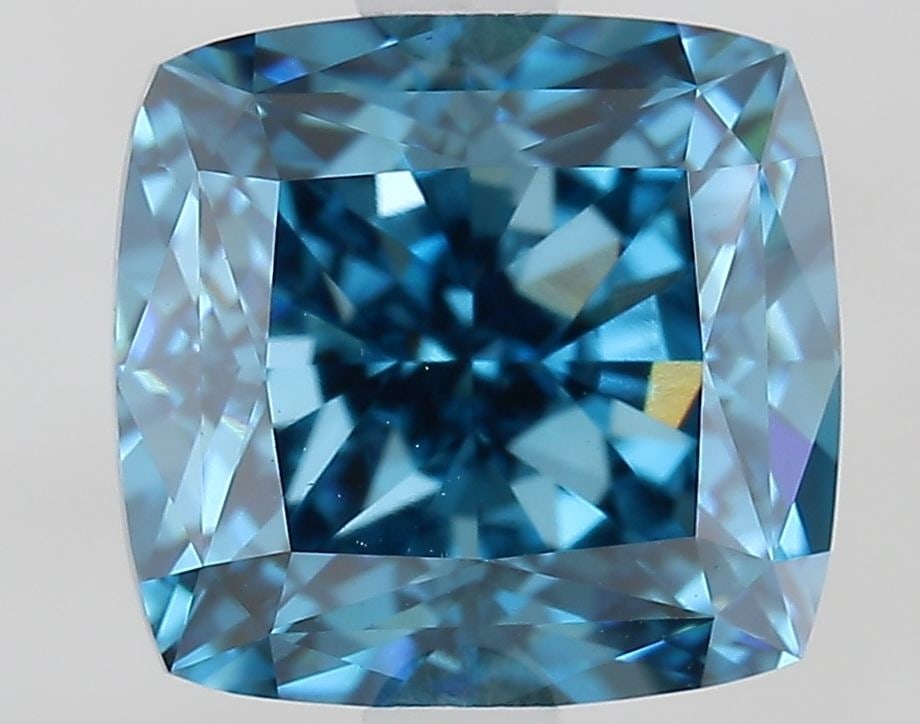 Loose Diamond - CUSHION MODIFIED 2.59ct Fancy Vivid Blue VS1