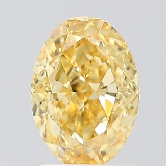 Loose Diamond - OVAL 2.02ct Fancy Vivid Yellow VS1: Loose Diamond - OVAL 2.02ct Fancy Vivid Yellow VS1 Source: This is a real non-mined Diamond that has been grown in a lab Shape: OVAL Carats: 2.02 Color: Fancy Vivid Yellow Certification: IGI The Diamo