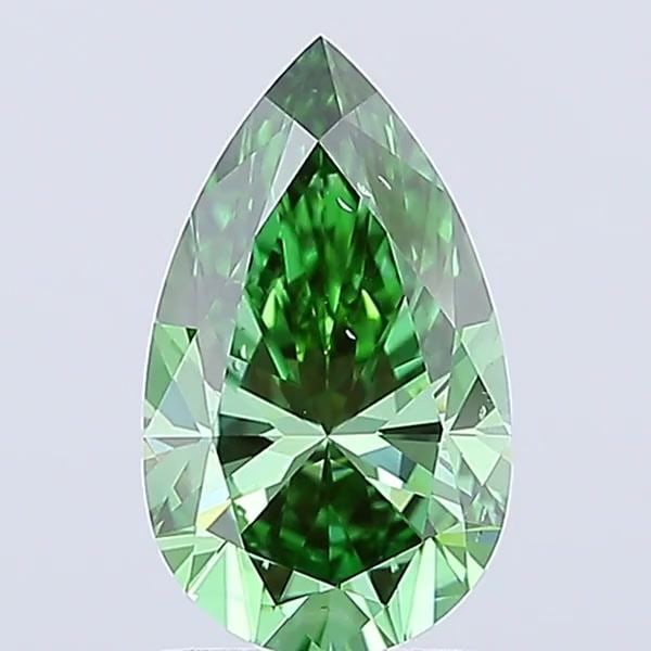 Loose Diamond - PEAR 2.01ct Fancy Vivid Green SI1