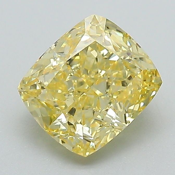 Loose Diamond - CUSHION MODIFIED 1.54ct Fancy Intense Yellow VVS2
