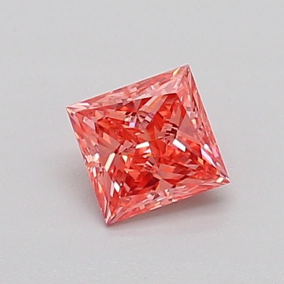Loose Diamond - PRINCESS 0.44ct Fancy Vivid Pink VS2