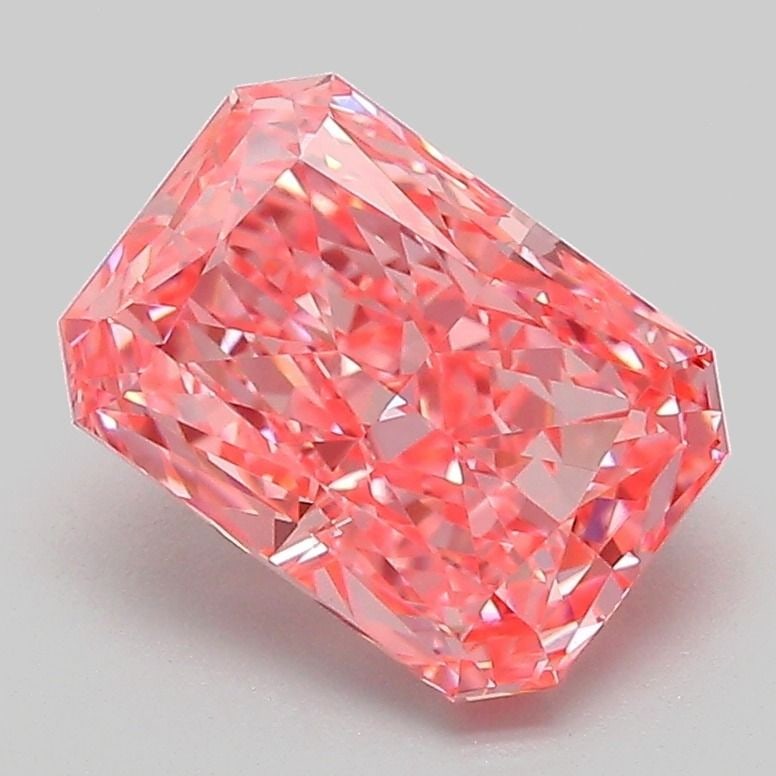 Loose Diamond - RADIANT 2.1ct Fancy Vivid Pink VVS2