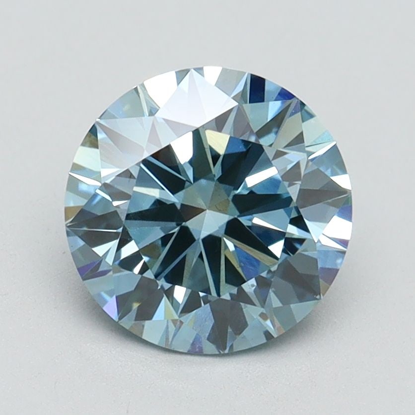 Ideal Loose Diamond - ROUND 1.75ct Fancy Vivid Blue VS1
