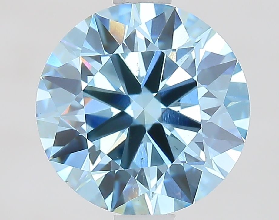 Ideal Loose Diamond - ROUND 1.93ct Fancy Vivid Blue VS2