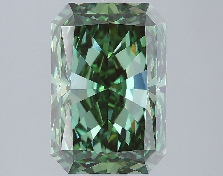 Loose Diamond - RADIANT 3.0ct Fancy Vivid Green VS1