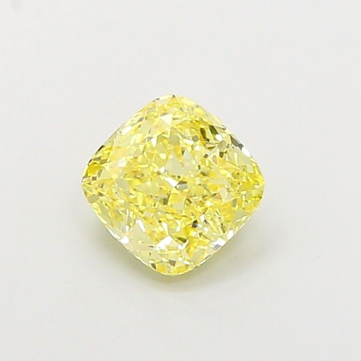 Loose Diamond - CUSHION BRILLIANT 1.57ct Fancy Intense Yellow VS1