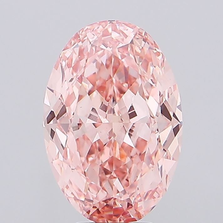 Loose Diamond - OVAL 7.53ct Fancy Vivid Pink VS1