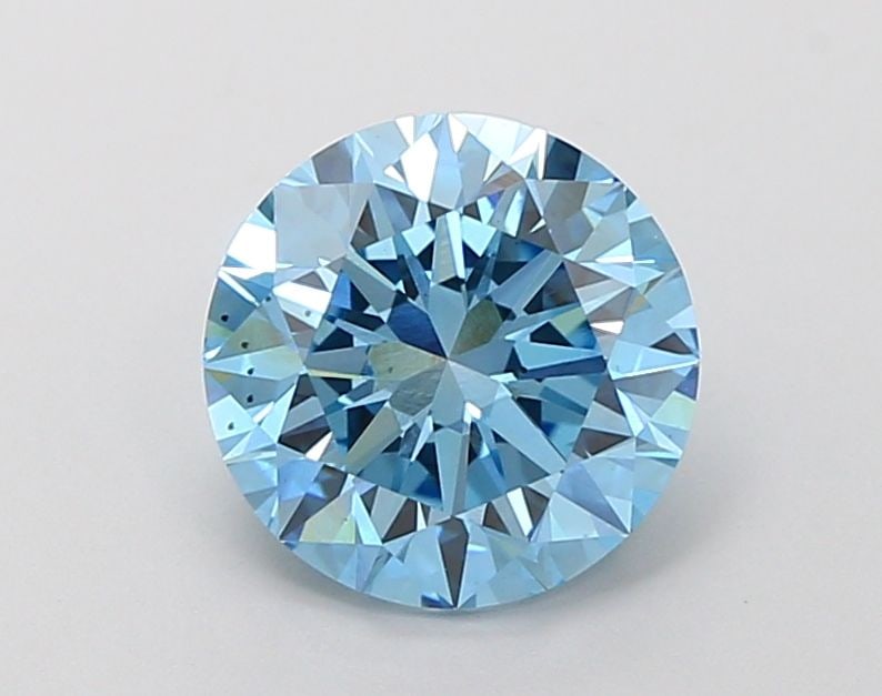 Loose Diamond - ROUND 2.25ct Fancy Vivid Blue VS2