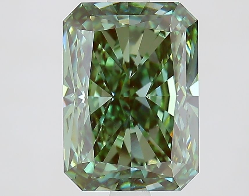 Loose Diamond - RADIANT 3.09ct Fancy Vivid Green VS1