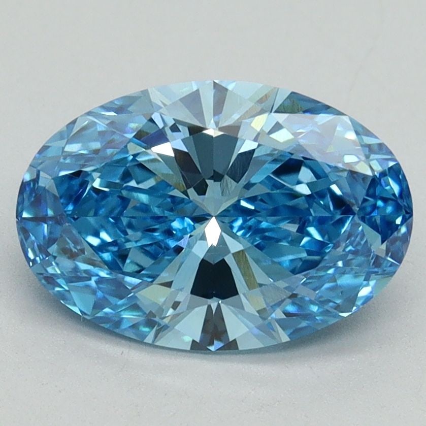Loose Diamond - OVAL 2.01ct Fancy Vivid Blue VVS2