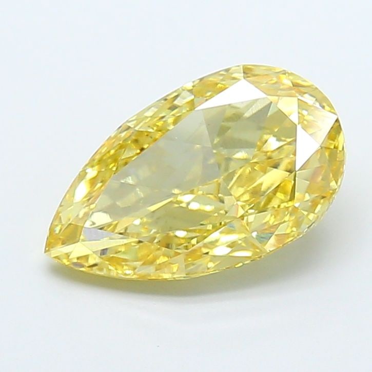 Loose Diamond - PEAR 3.52ct Fancy Intense Yellow VS1: Loose Diamond - PEAR 3.52ct Fancy Intense Yellow VS1 Source: This is a real non-mined Diamond that has been grown in a lab Shape: PEAR Carats: 3.52 Color: Fancy Intense Yellow Certification: IGI Video