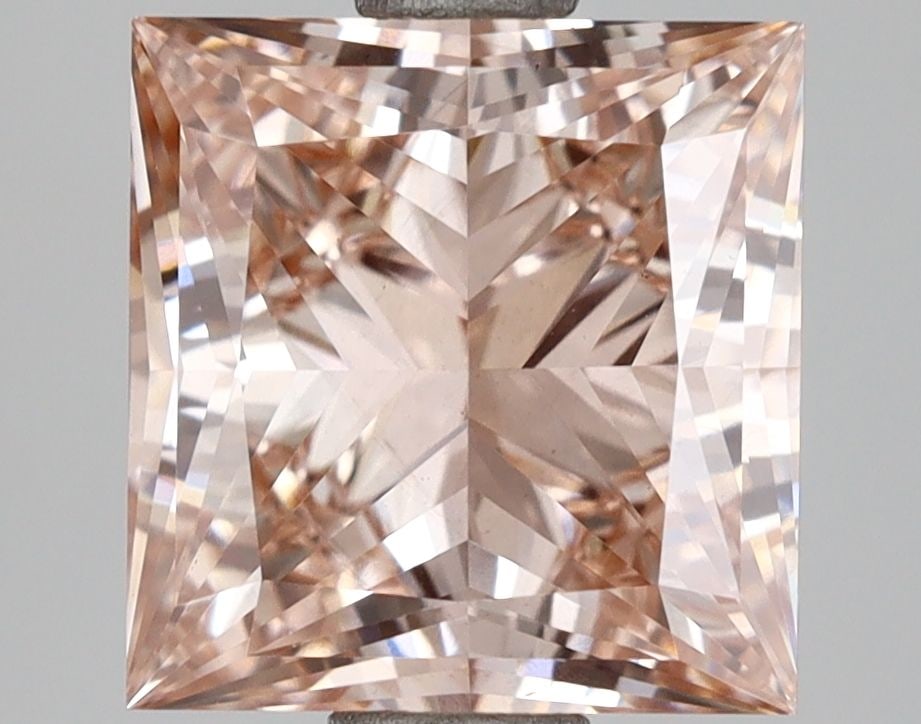Loose Diamond - PRINCESS 3.0ct Fancy Intense Brownish Pink VS2