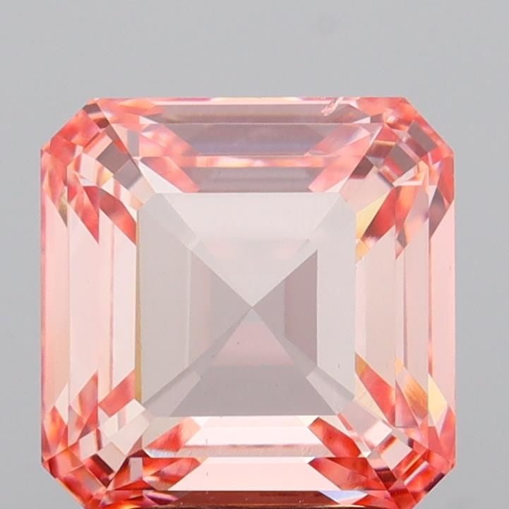 Loose Diamond - ASSCHER 3.01ct Fancy Intense Pink VS2