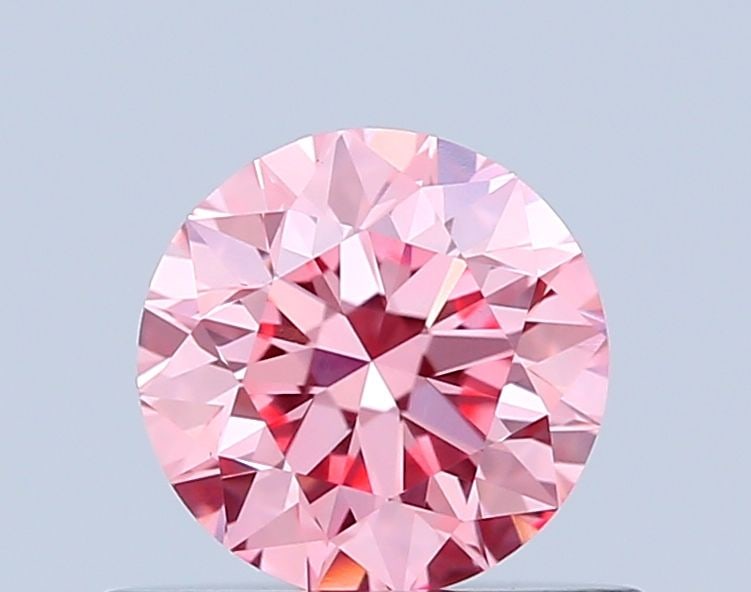 Loose Diamond - ROUND 0.51ct Fancy Vivid Pink VS1