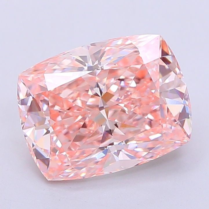 Loose Diamond - CUSHION MODIFIED 3.08ct Fancy Intense Pink VS1