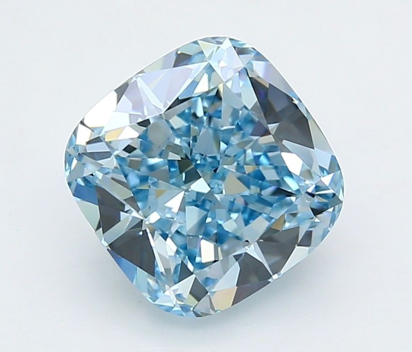 Loose Diamond - CUSHION MODIFIED 3.54ct Fancy Intense Blue VVS2