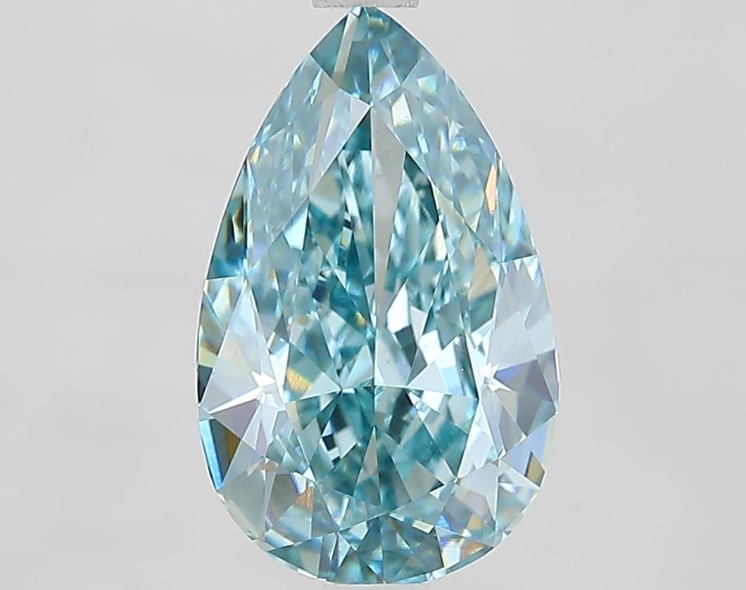 Loose Diamond - PEAR 2.74ct Fancy Intense Greenish Blue VS1
