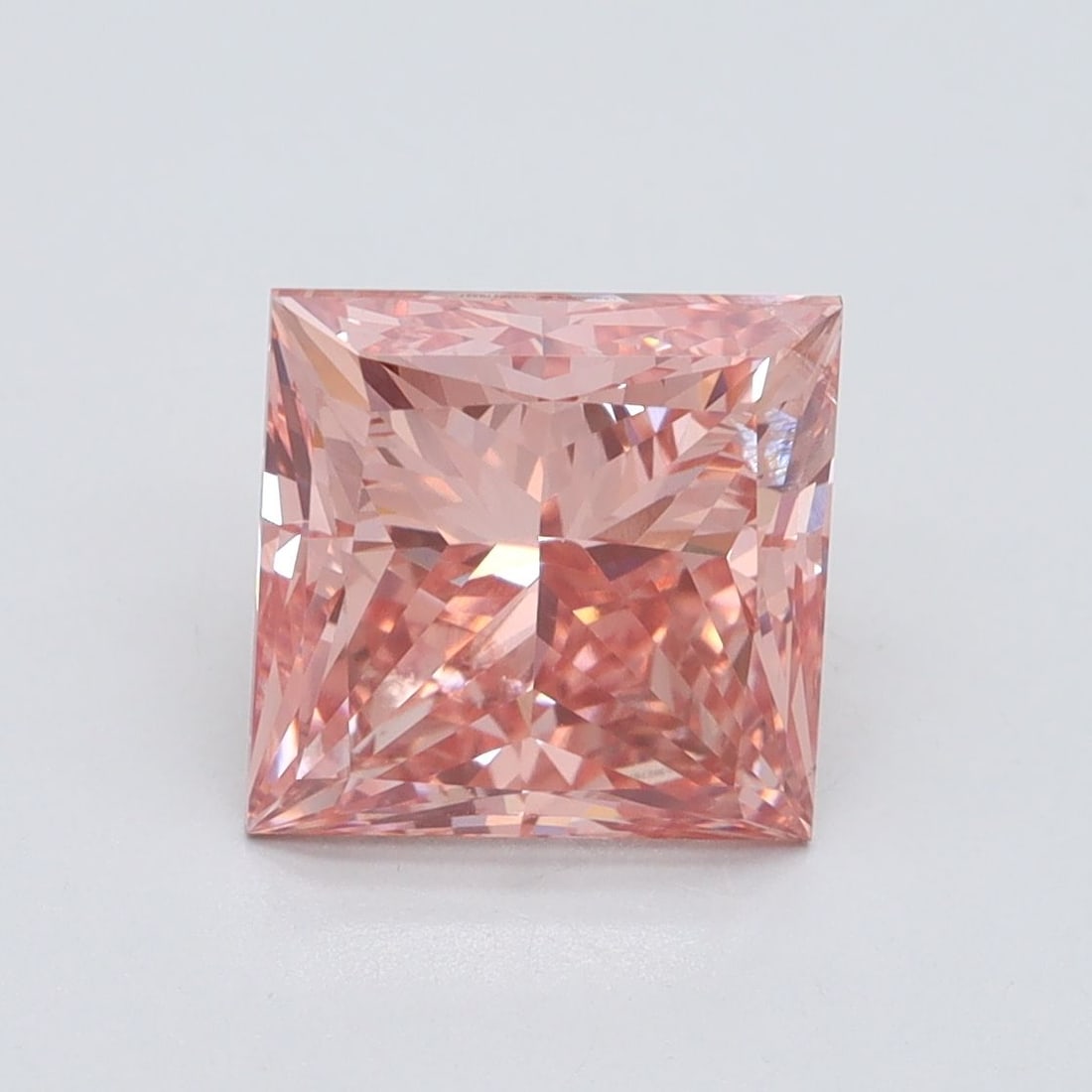 Loose Diamond - PRINCESS 3.07ct Fancy Intense Pink SI2