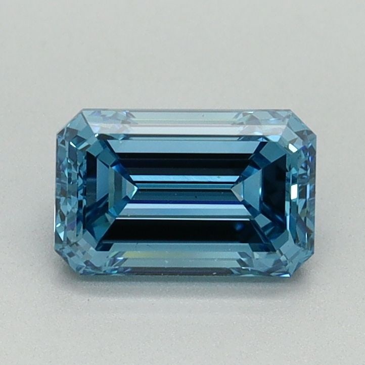 Loose Diamond - EMERALD 1.0ct Fancy Vivid Blue VS1