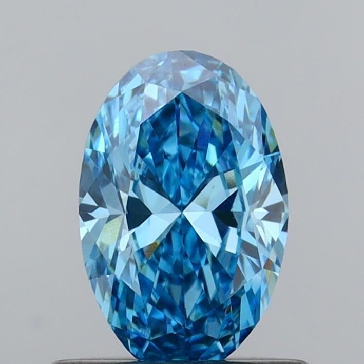 Loose Diamond - OVAL 0.62ct Fancy Vivid Blue VVS2