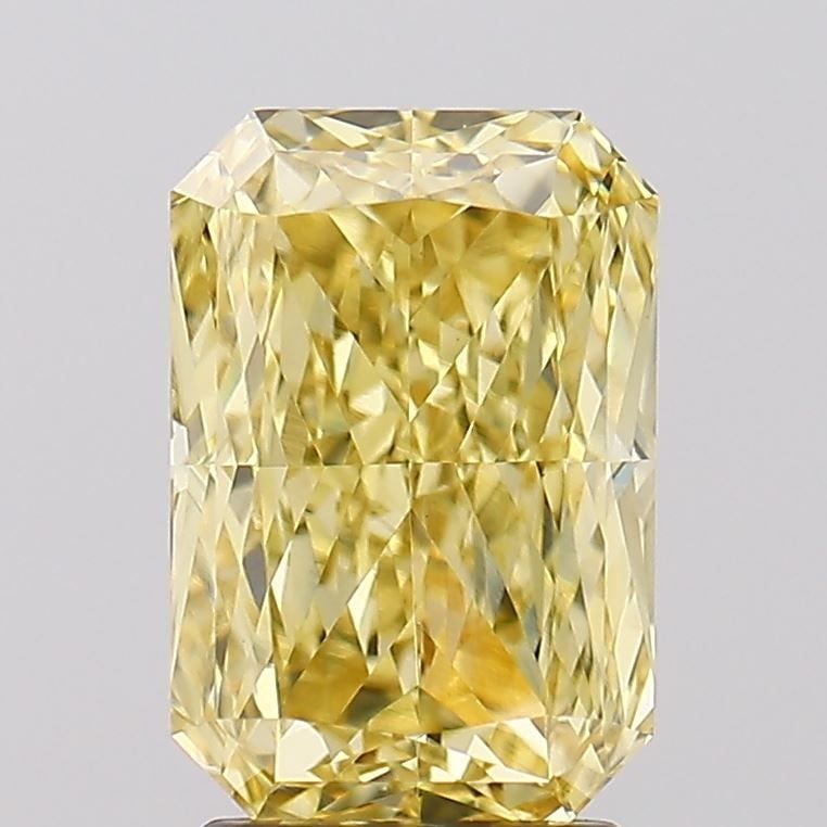 Loose Diamond - RADIANT 3.02ct Fancy Intense Yellow VVS2: Loose Diamond - RADIANT 3.02ct Fancy Intense Yellow VVS2 Source: This is a real non-mined Diamond that has been grown in a lab Shape: RADIANT Carats: 3.02 Color: Fancy Intense Yellow Certification: IG
