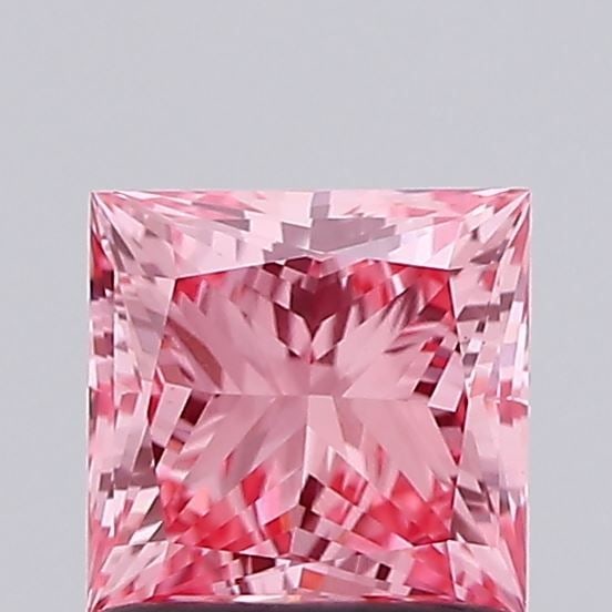 Loose Diamond - PRINCESS 0.85ct Fancy Vivid Pink VVS2