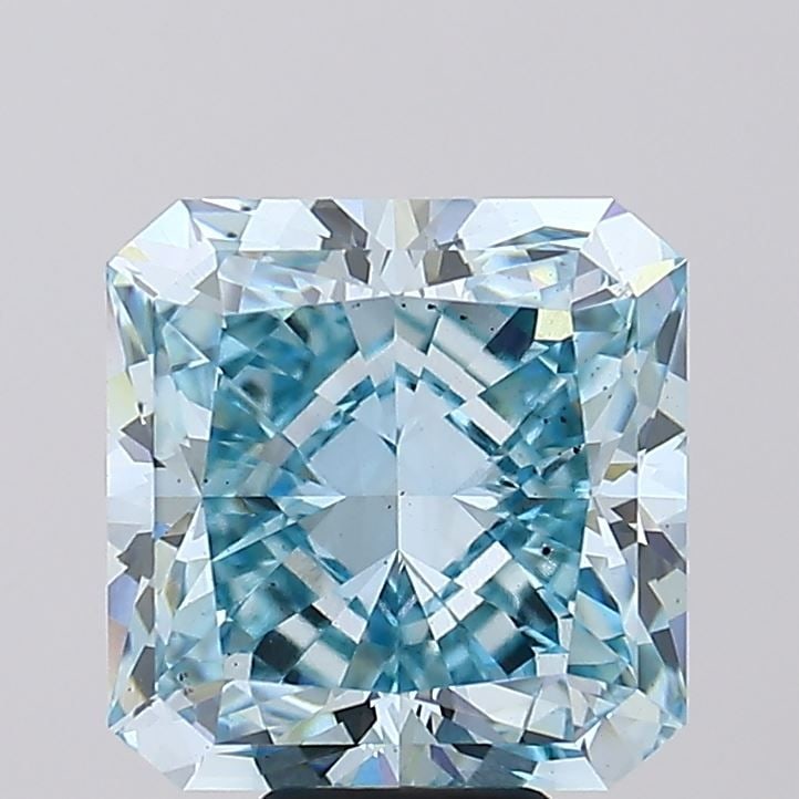 Loose Diamond - SQUARE RADIANT 10.0ct Fancy Intense Blue SI1