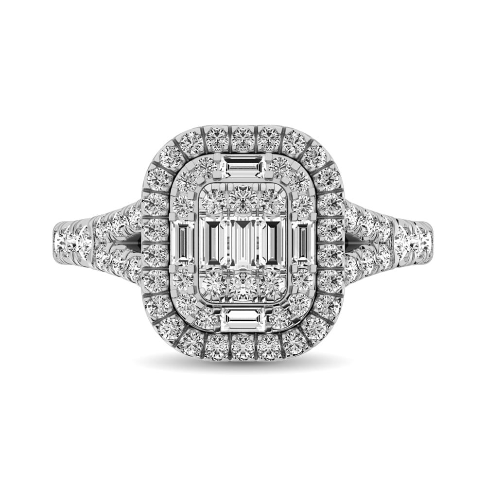 Diamond 1 Ct.Tw. Fashion Ring in 14K White Gold: Diamond 1 Ct.Tw. Fashion Ring in 14K White Gold 14k White Gold Stone Color: G-h Stone Clarity: I2 Each ring is presented in standard size 6.5. Complimentary resizing is available between sizes 510 (in