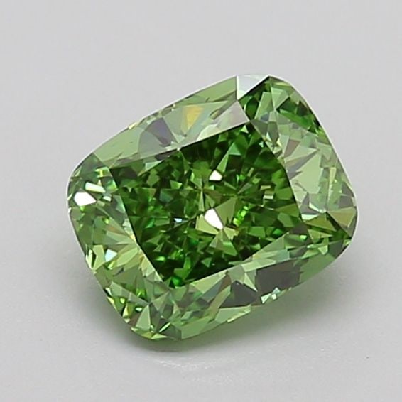 Loose Diamond - CUSHION MODIFIED 1.47ct Fancy Vivid Green VVS2: Loose Diamond - CUSHION MODIFIED 1.47ct Fancy Vivid Green VVS2 Source: This is a real non-mined Diamond that has been grown in a lab Shape: CUSHION MODIFIED Carats: 1.47 Color: Fancy Vivid Green Certi
