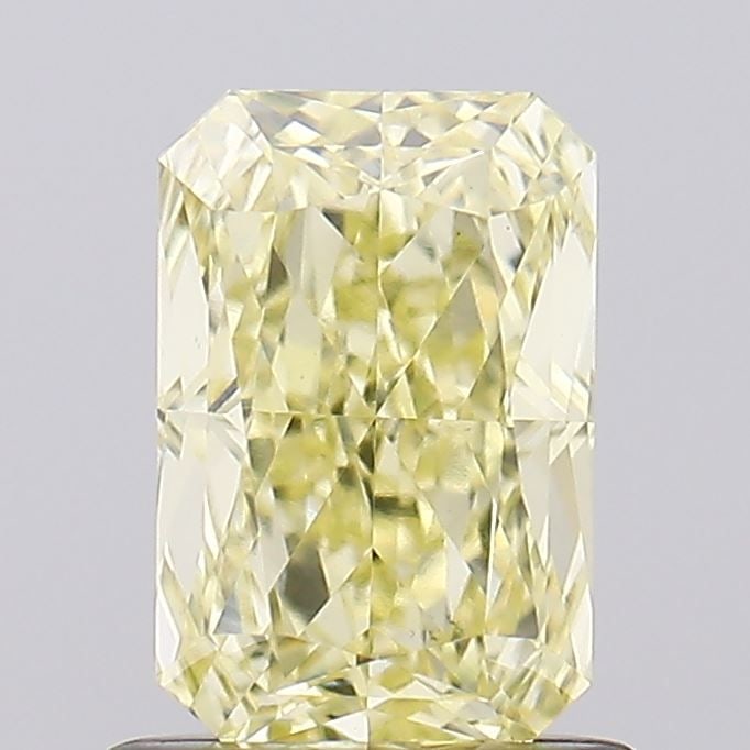 Loose Diamond - RADIANT 1.04ct Fancy Yellow VVS2: Loose Diamond - RADIANT 1.04ct Fancy Yellow VVS2 Source: This is a real non-mined Diamond that has been grown in a lab Shape: RADIANT Carats: 1.04 Color: Fancy Yellow Certification: IGI Video: