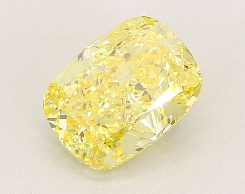 Loose Diamond - CUSHION MODIFIED 2.5ct Fancy Intense Yellow VVS2