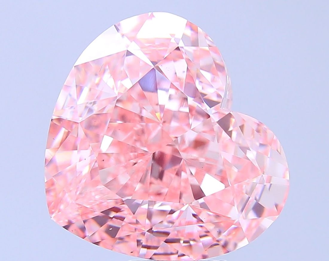 Loose Diamond - HEART 15.11ct Fancy Vivid Pink VS1
