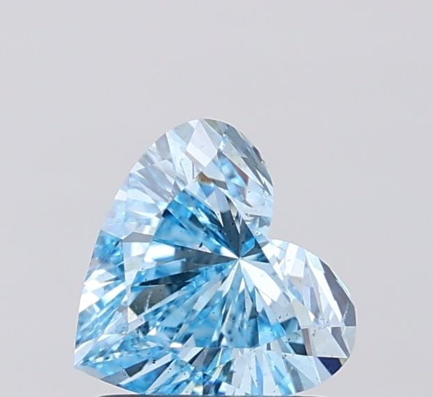 Loose Diamond - HEART 0.9ct Fancy Vivid Blue SI1