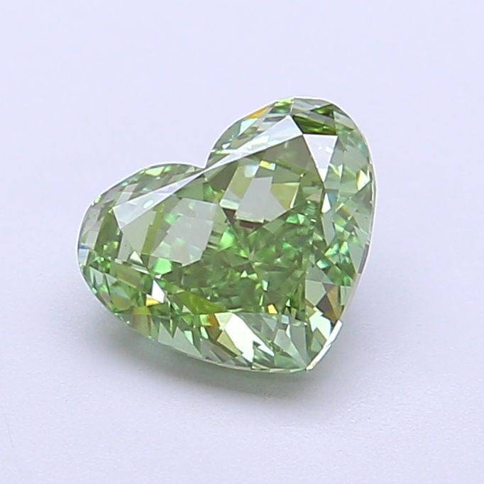 Loose Diamond - HEART 1.3ct Fancy Vivid Green VS1: Loose Diamond - HEART 1.3ct Fancy Vivid Green VS1 Source: This is a real non-mined Diamond that has been grown in a lab Shape: HEART Carats: 1.3 Color: Fancy Vivid Green Certification: IGI Video: