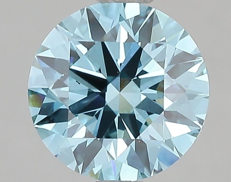 Ideal Loose Diamond - ROUND 2.1ct Fancy Vivid Blue VS1