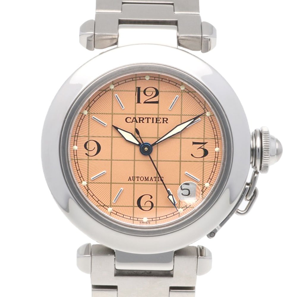 Cartier Pasha C Automatic Ladies Wristwatch Ref W31024M7 2324 Steel (1 of 9)
