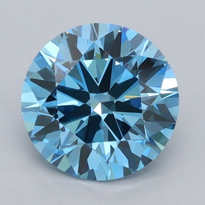 Loose Diamond - ROUND 1.41ct Fancy Vivid Blue VVS1